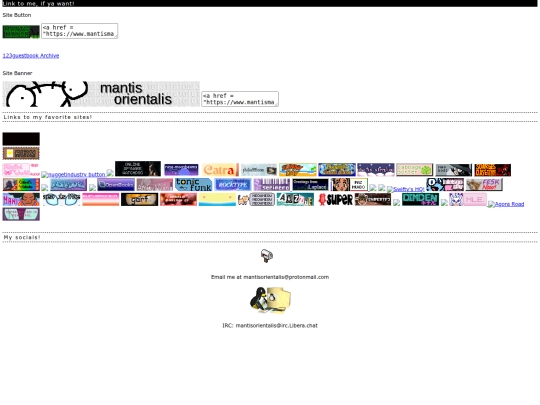 links screenshot