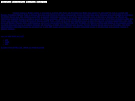 index screenshot