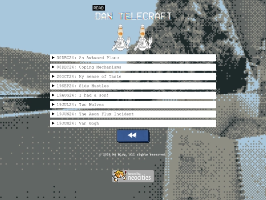 blog screenshot