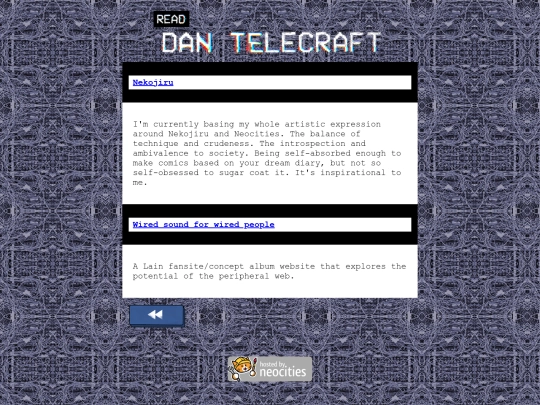 links screenshot