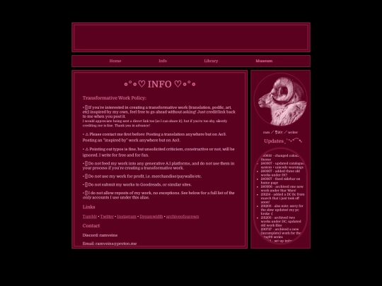info screenshot