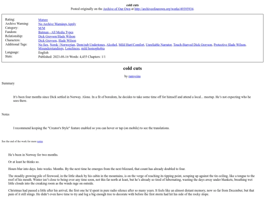 library/fandoms/DC/ramveins - cold cuts screenshot