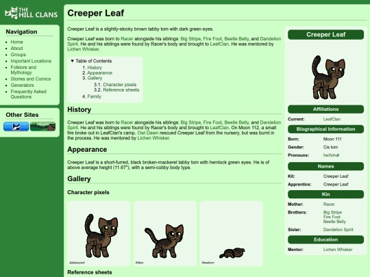 cats/creeper leaf screenshot