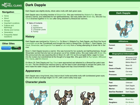cats/dark dapple screenshot