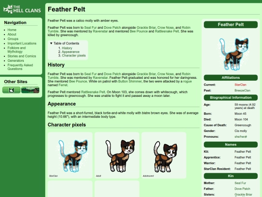 cats/feather pelt screenshot