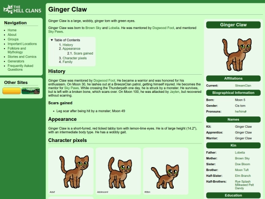 cats/ginger claw screenshot