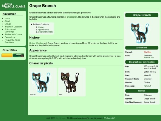 cats/grape branch screenshot