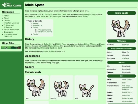 cats/icicle spots screenshot