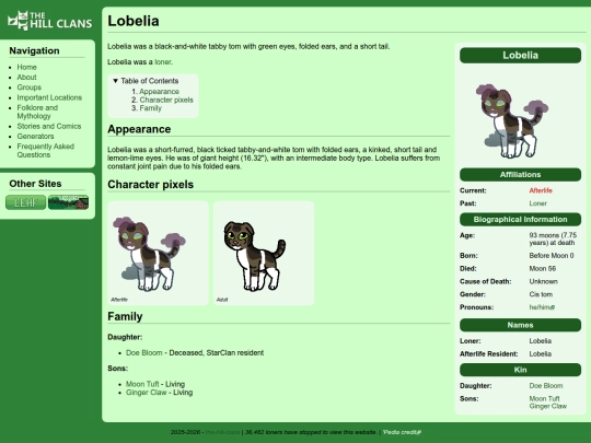 cats/lobelia screenshot