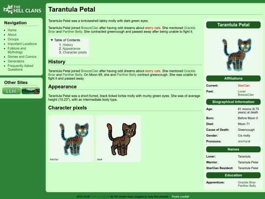 cats/tarantula petal screenshot