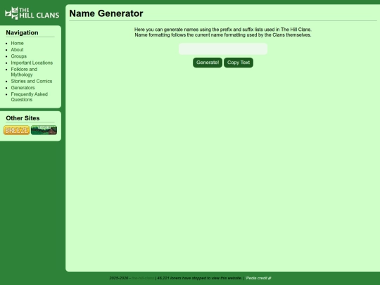 generators/namegenerator screenshot