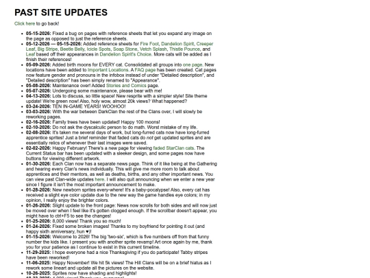 siteupdates screenshot