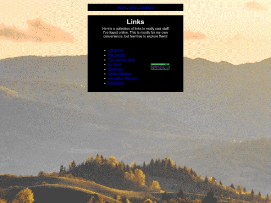 links screenshot