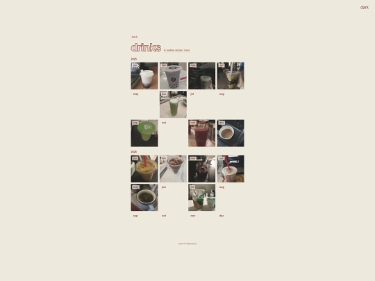 drinks screenshot