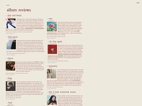 reviews screenshot