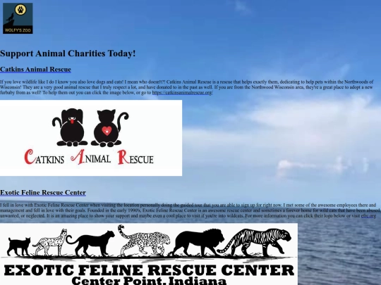 charities screenshot
