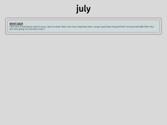 diary/july25 screenshot