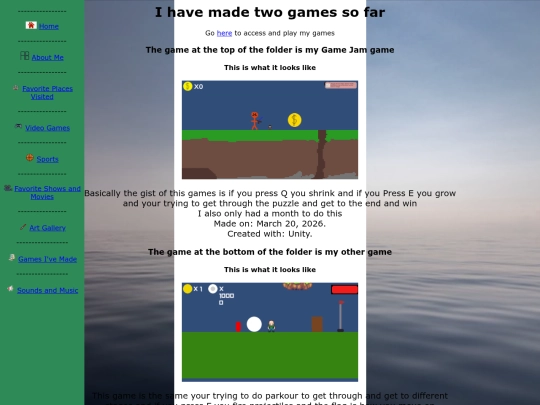 CreatedGames screenshot