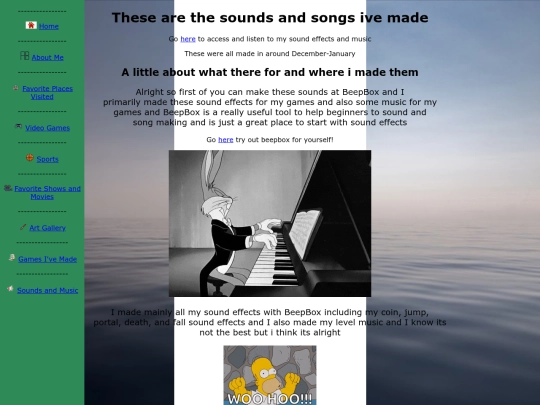 Sounds screenshot