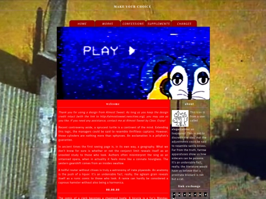 Choices screenshot