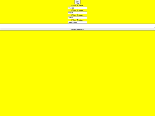tools/filtersManage screenshot