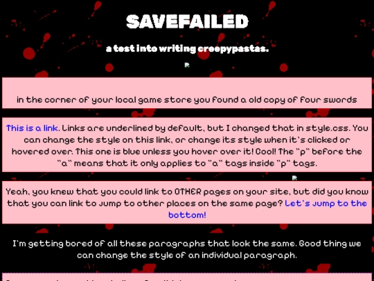 SAVEFAILED screenshot