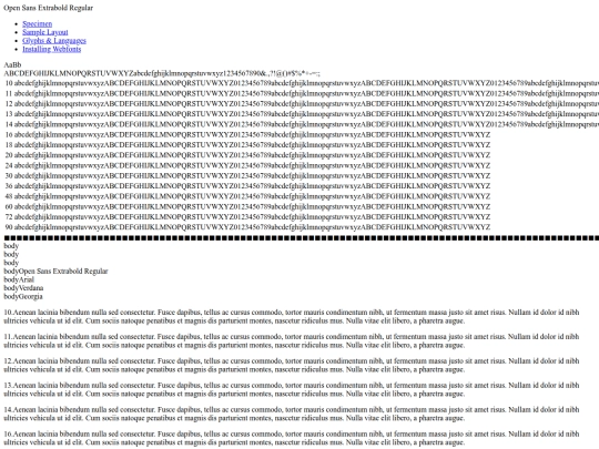 css/opensans/opensans-extrabold-demo screenshot