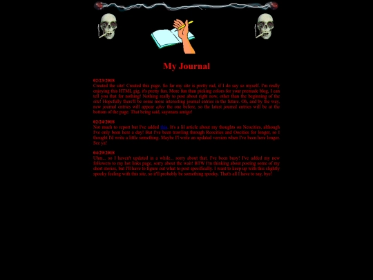 journal screenshot