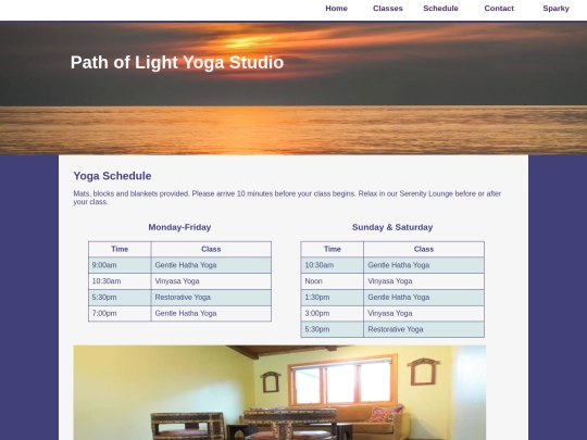 schedule screenshot