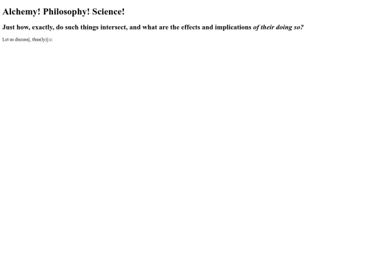 Alchemical screenshot