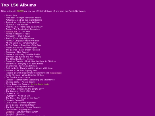top150albums screenshot