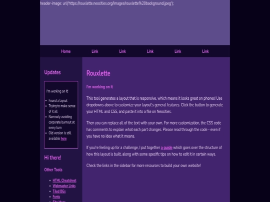 index screenshot