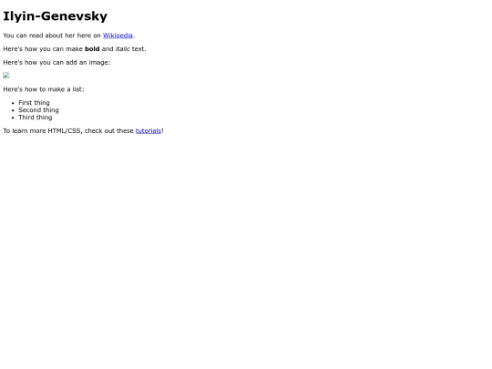 index screenshot