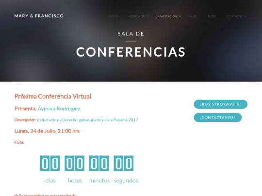 capacitacion-conferencias screenshot
