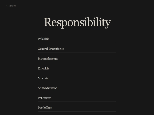 thebow/Responsibility screenshot