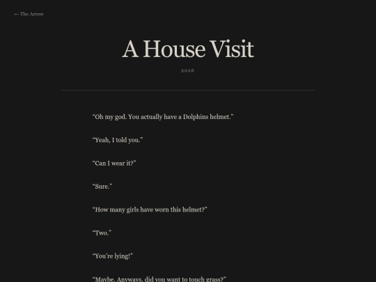 thebow/thearrow/ahousevisit screenshot