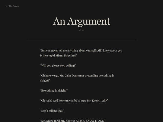 thebow/thearrow/anargument screenshot