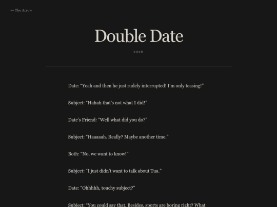 thebow/thearrow/doubledate screenshot