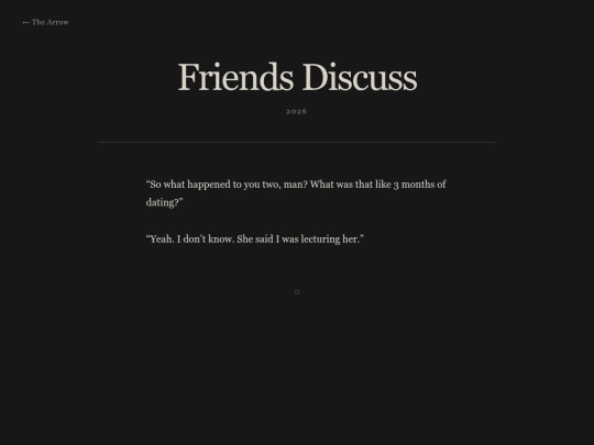thebow/thearrow/friendsdiscuss screenshot
