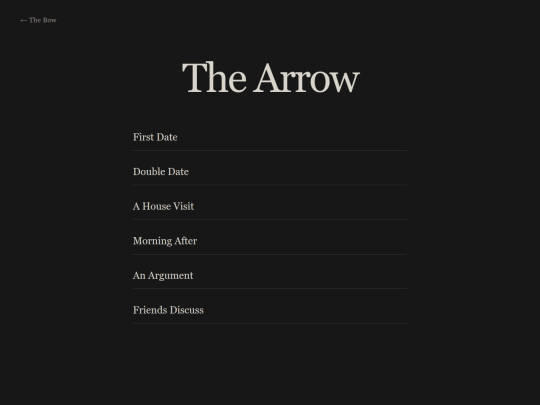 thebow/thearrow screenshot