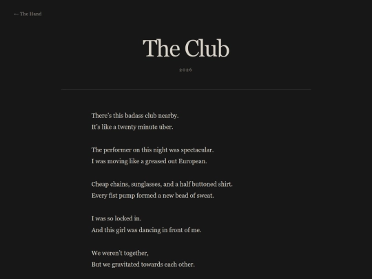 thebow/thehand/theclub screenshot