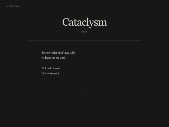 thebow/thepoison/cataclysm screenshot
