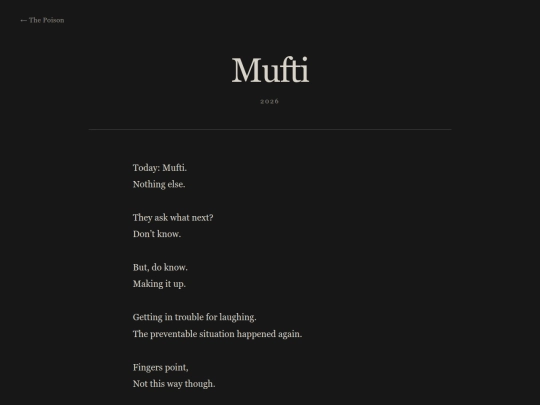 thebow/thepoison/mufti screenshot