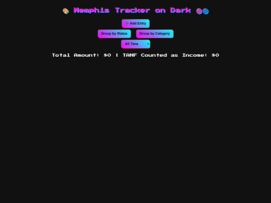 Tracker screenshot