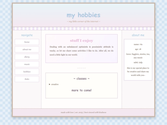 hobbies screenshot