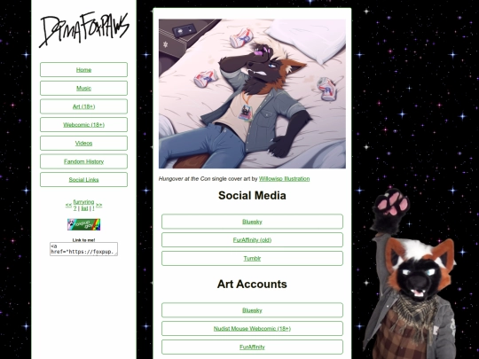 links screenshot