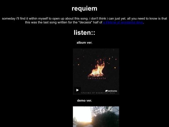 songs/requiem screenshot