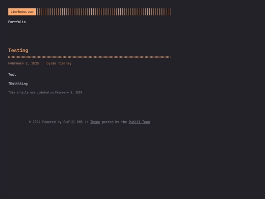 testing screenshot