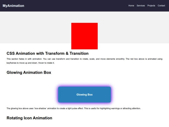 animation and navbar/animation and navbar screenshot