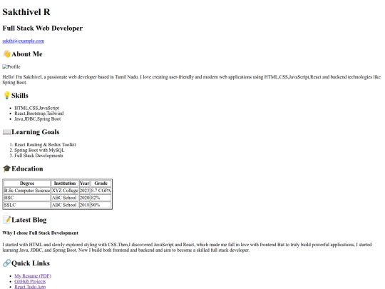 html/sakthivel screenshot